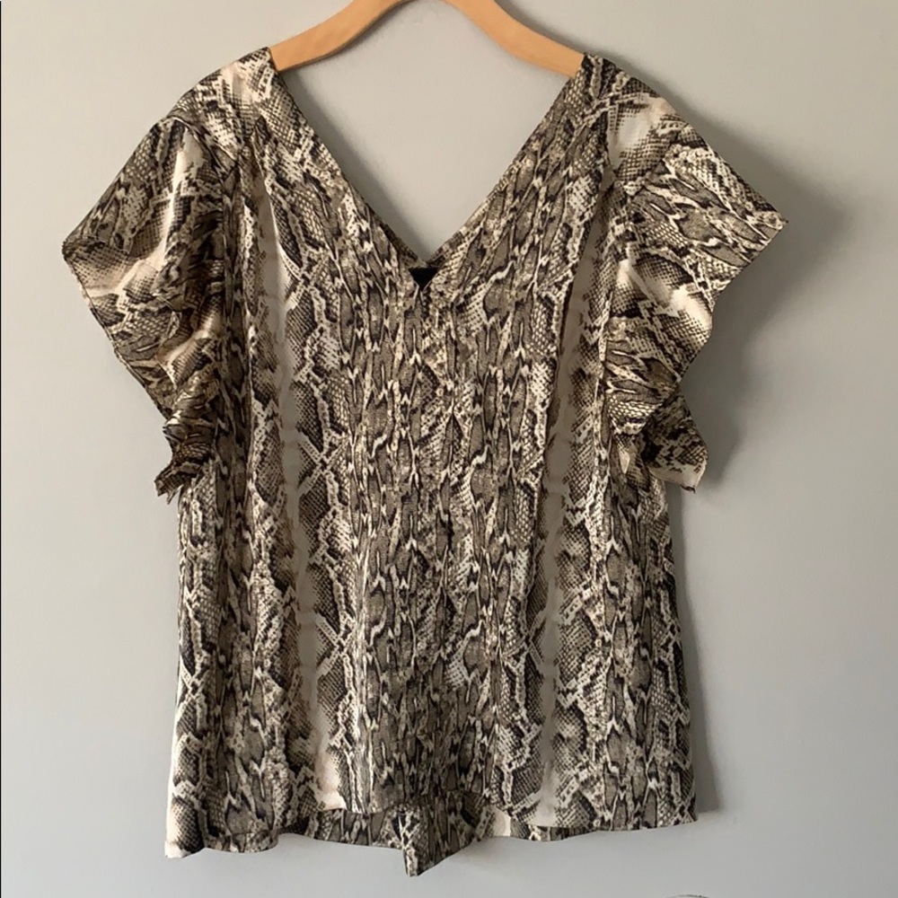 Animal print blouse